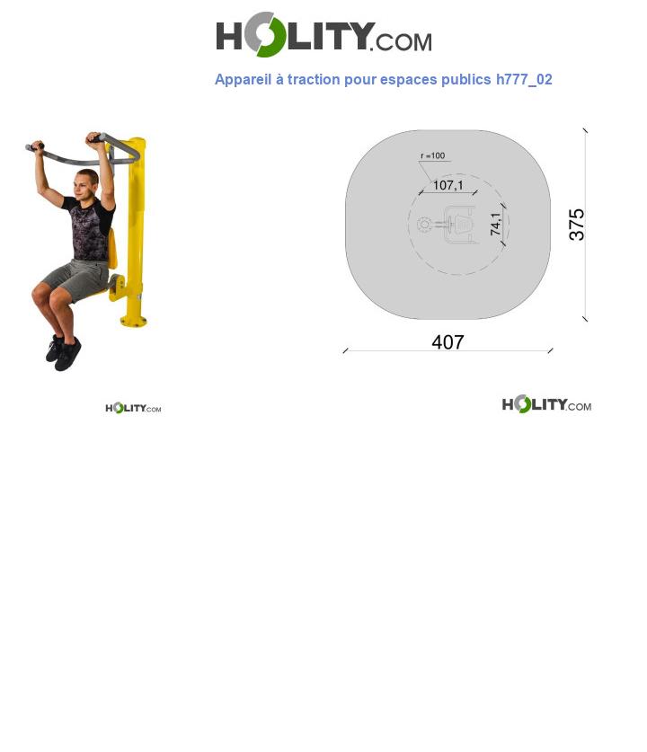 Appareil à traction pour espaces publics h777_02