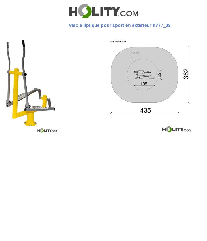 Vélo elliptique pour sport en extérieur h777_08