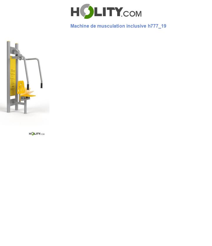 Machine de musculation inclusive h777_19