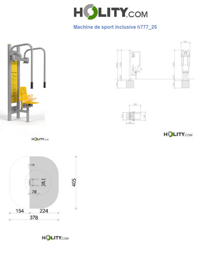 Machine de sport inclusive h777_25