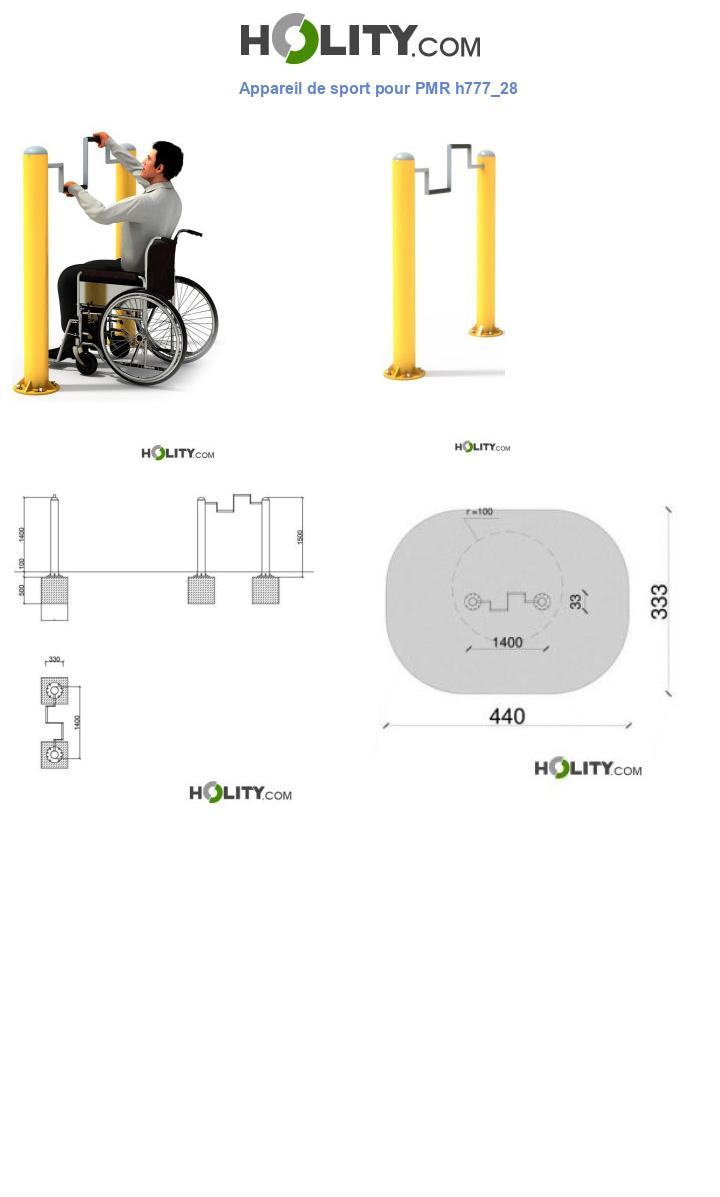 Appareil de sport pour PMR h777_28