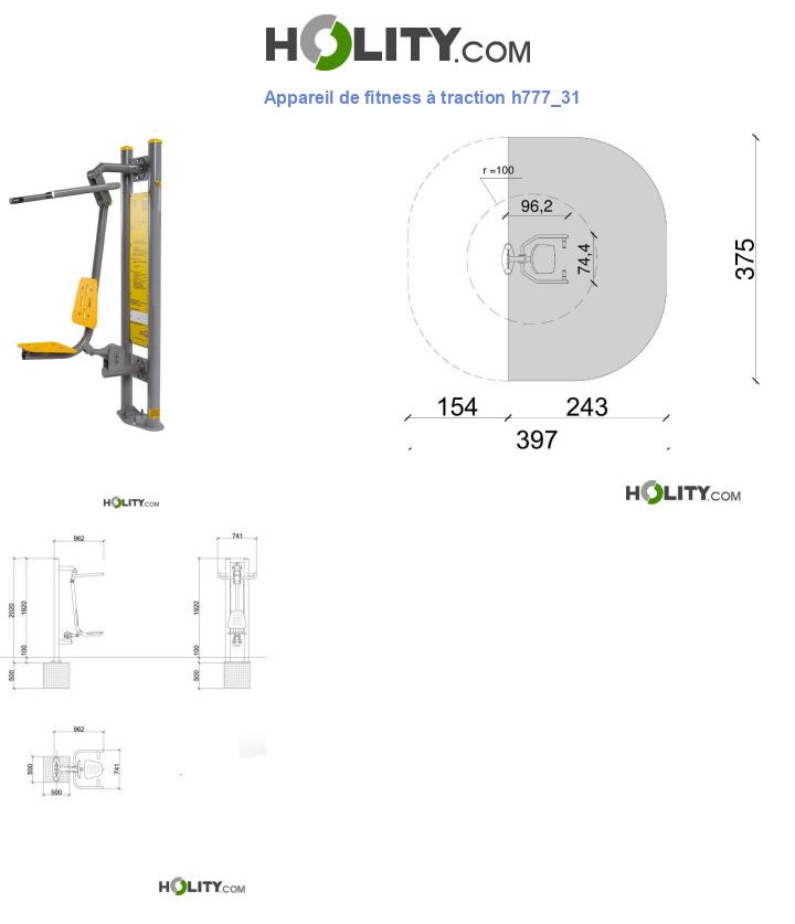 Appareil de fitness à traction h777_31