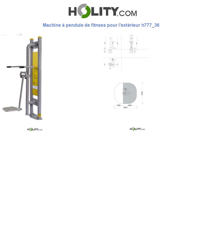 Machine à pendule de fitness pour l'extérieur h777_36