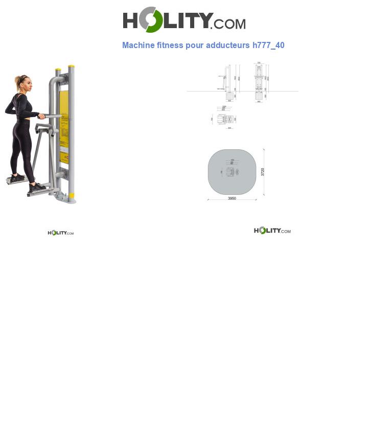 Machine fitness pour adducteurs h777_40