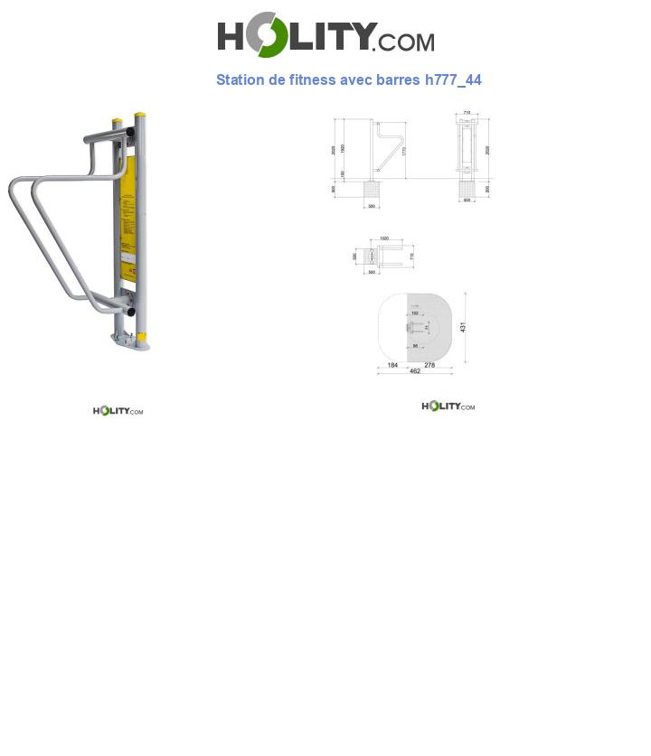 Station de fitness avec barres h777_44