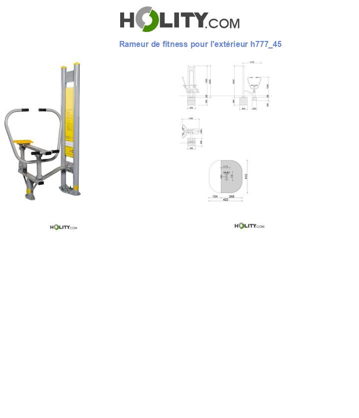 Rameur de fitness pour l'extérieur h777_45