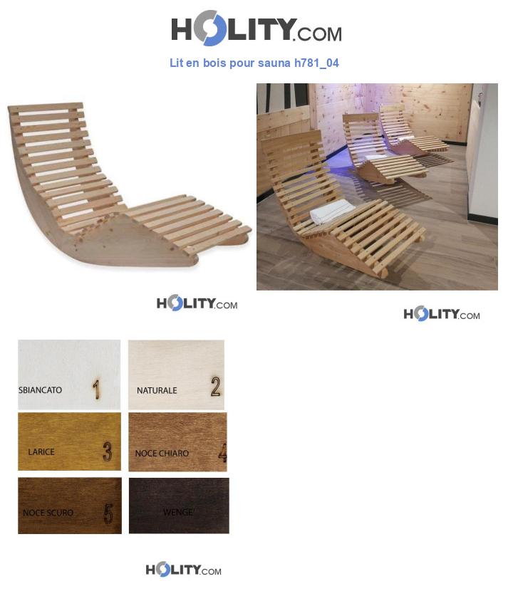 Lit en bois pour sauna h781_04