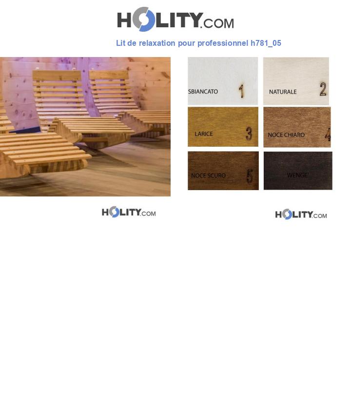 Lit de relaxation pour professionnel h781_05