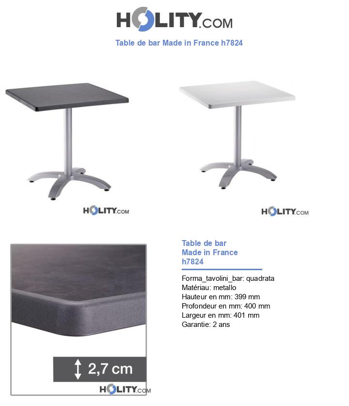 Table de bar Made in France h7824