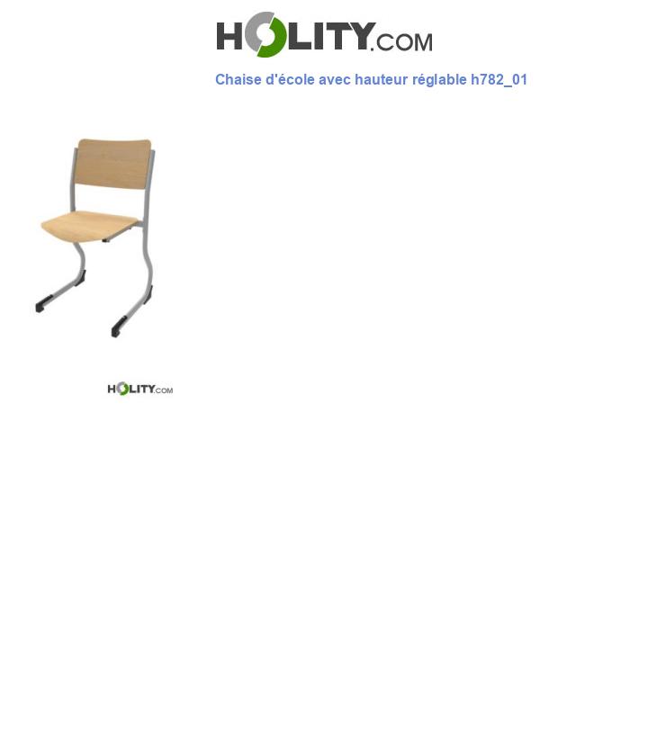 Chaise d'école avec hauteur réglable h782_01