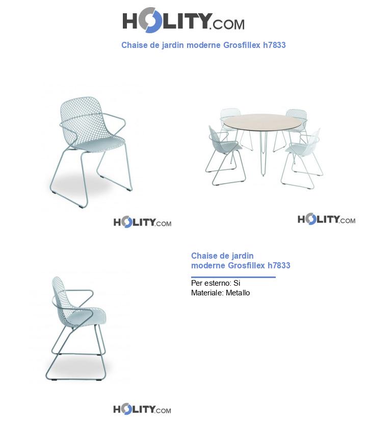 Chaise de jardin moderne Grosfillex h7833