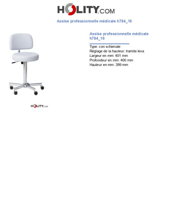 Assise professionnelle médicale h784_16