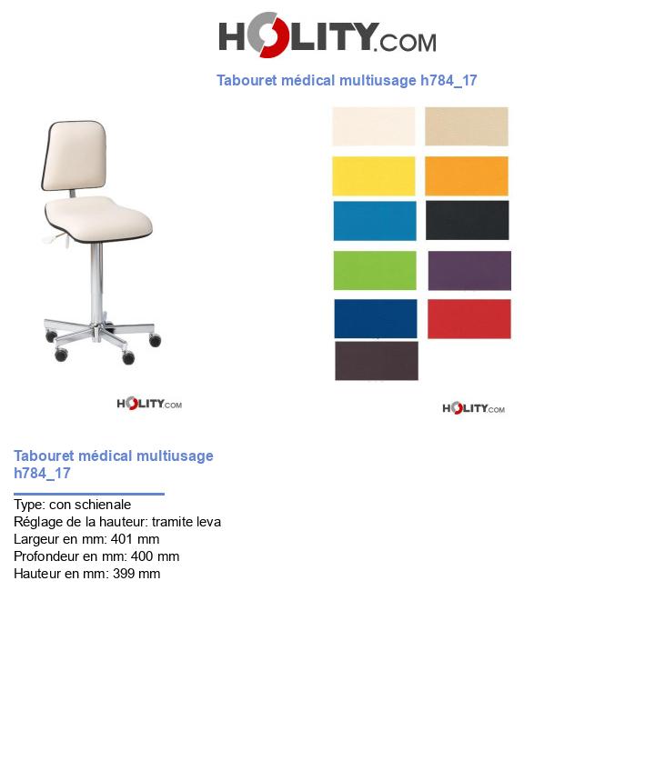 Tabouret médical multiusage h784_17