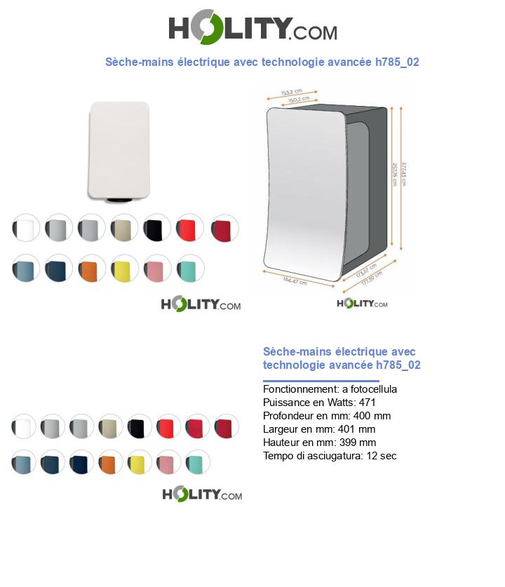 Sèche-mains électrique avec technologie avancée h785_02