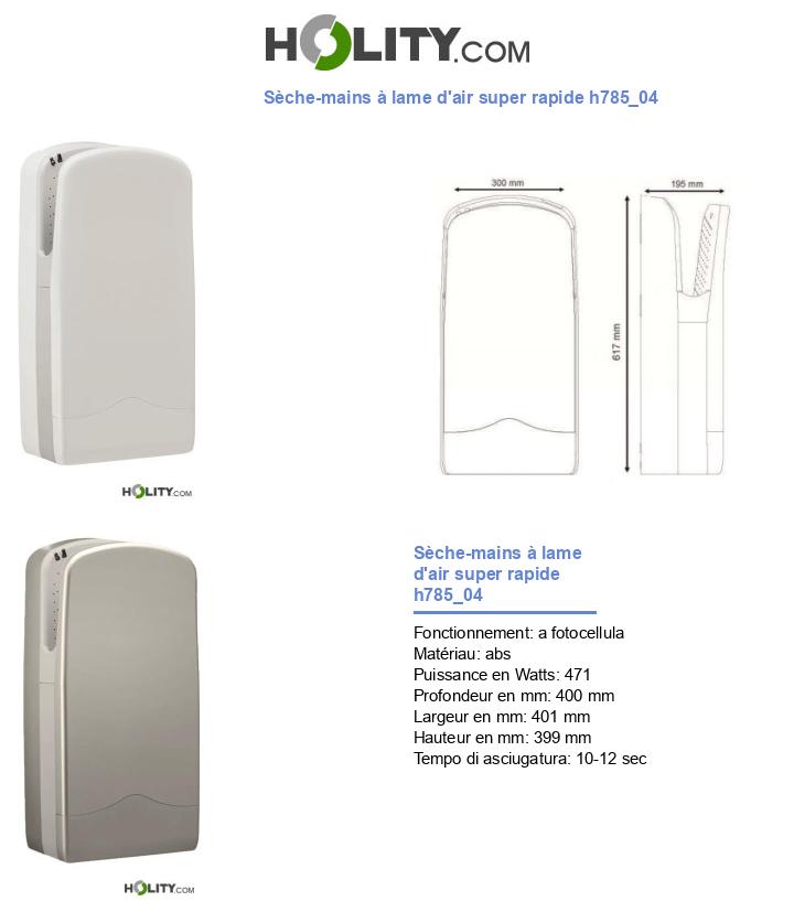 Sèche-mains à lame d'air super rapide h785_04