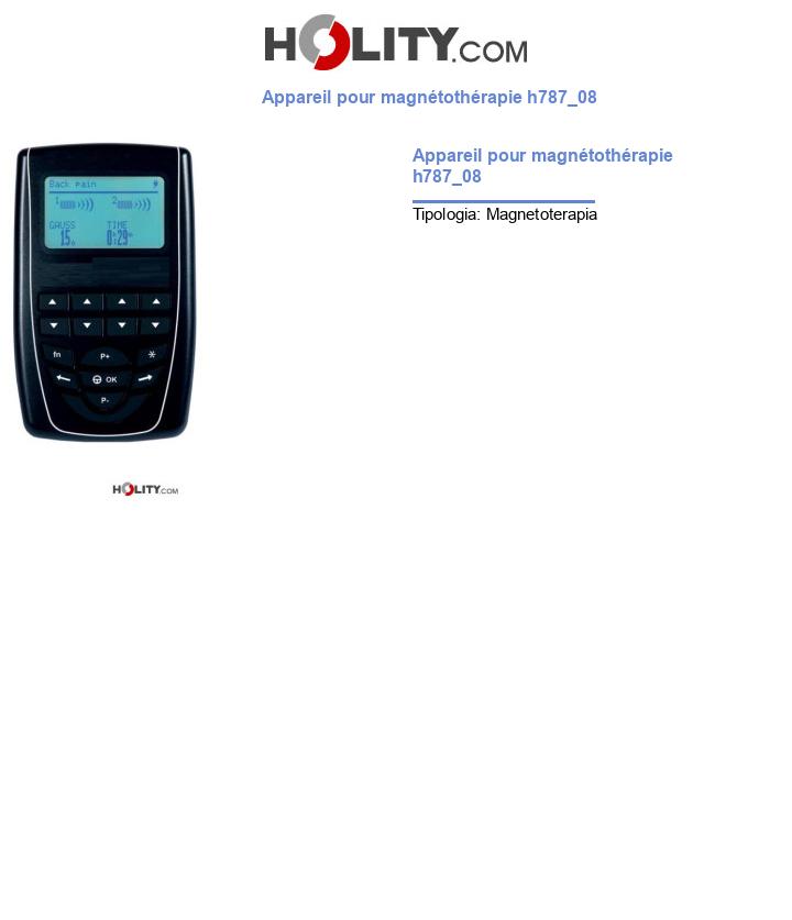 Appareil pour magnétothérapie h787_08