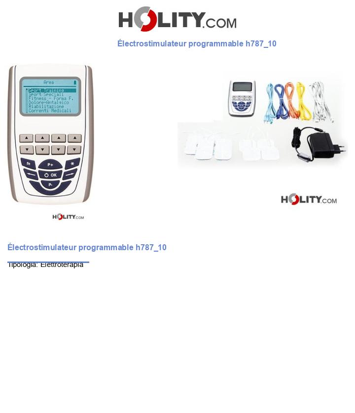 Électrostimulateur programmable h787_10