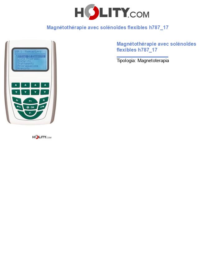 Magnétothérapie avec solénoïdes flexibles h787_17