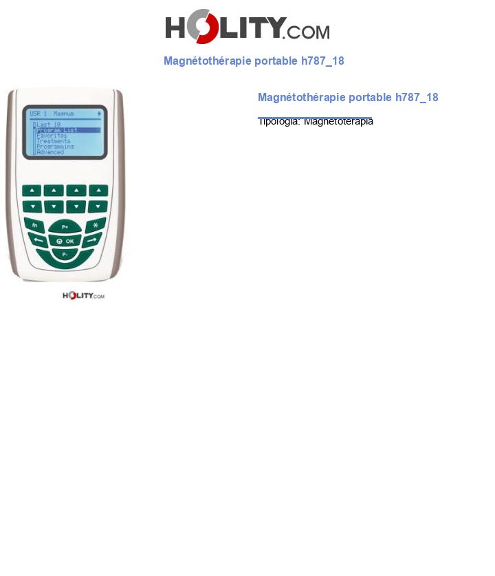 Magnétothérapie portable h787_18