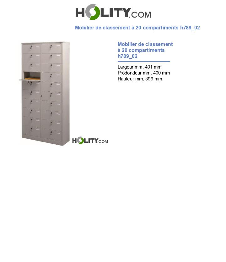 Mobilier de classement à 20 compartiments h789_02