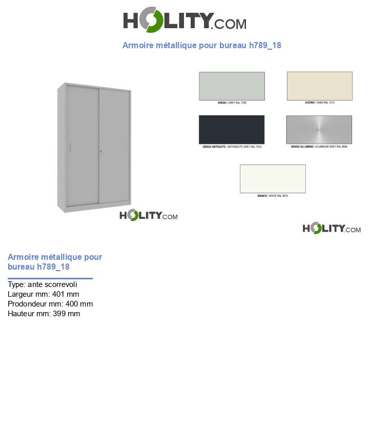 Armoire métallique pour bureau h789_18