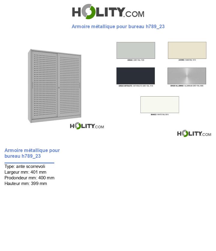 Armoire métallique pour bureau h789_23