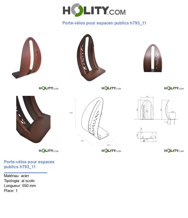 Porte-vélos pour espaces publics h793_11