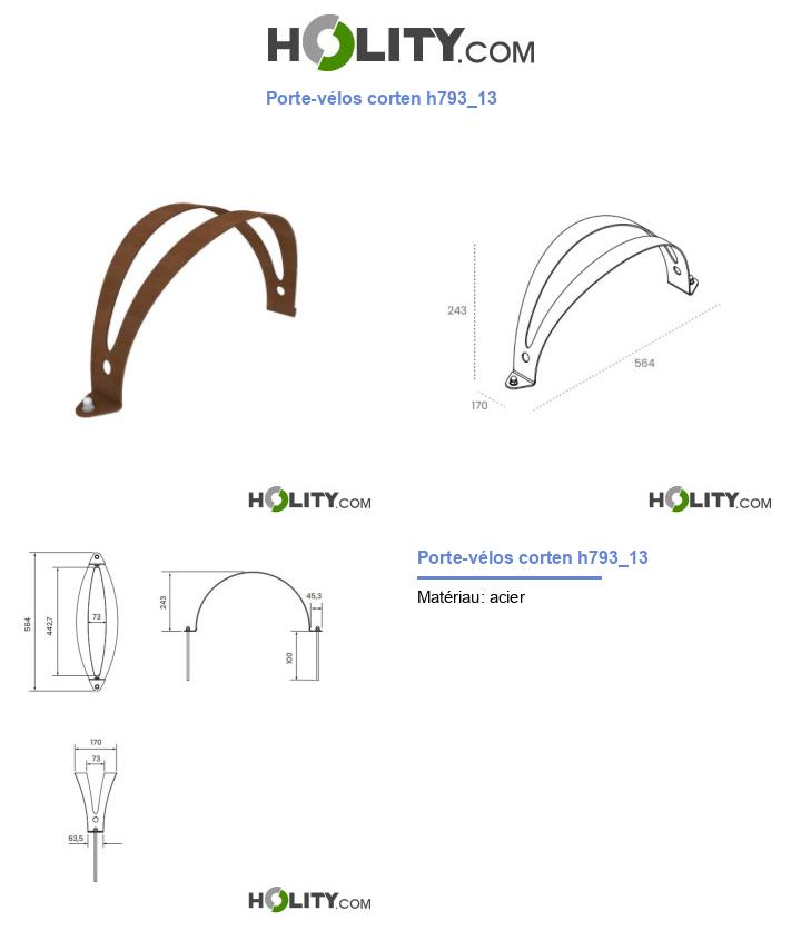 Porte-vélos corten h793_13