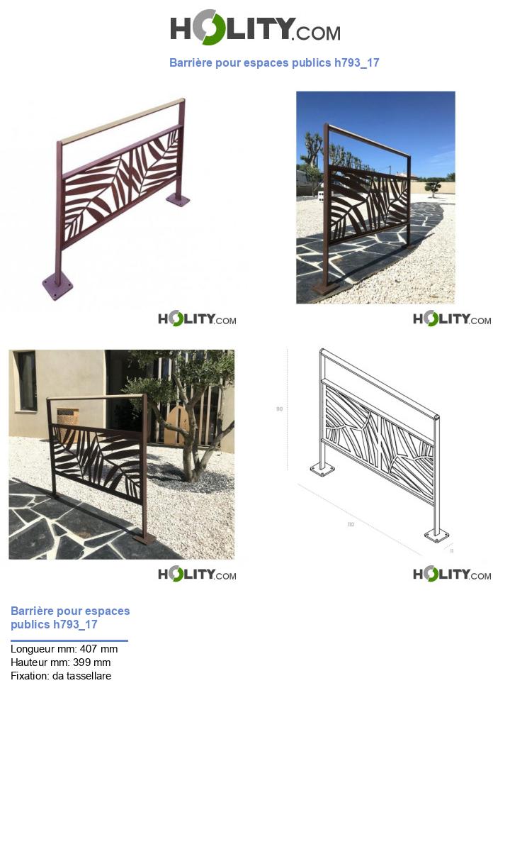 Barrière pour espaces publics h793_17