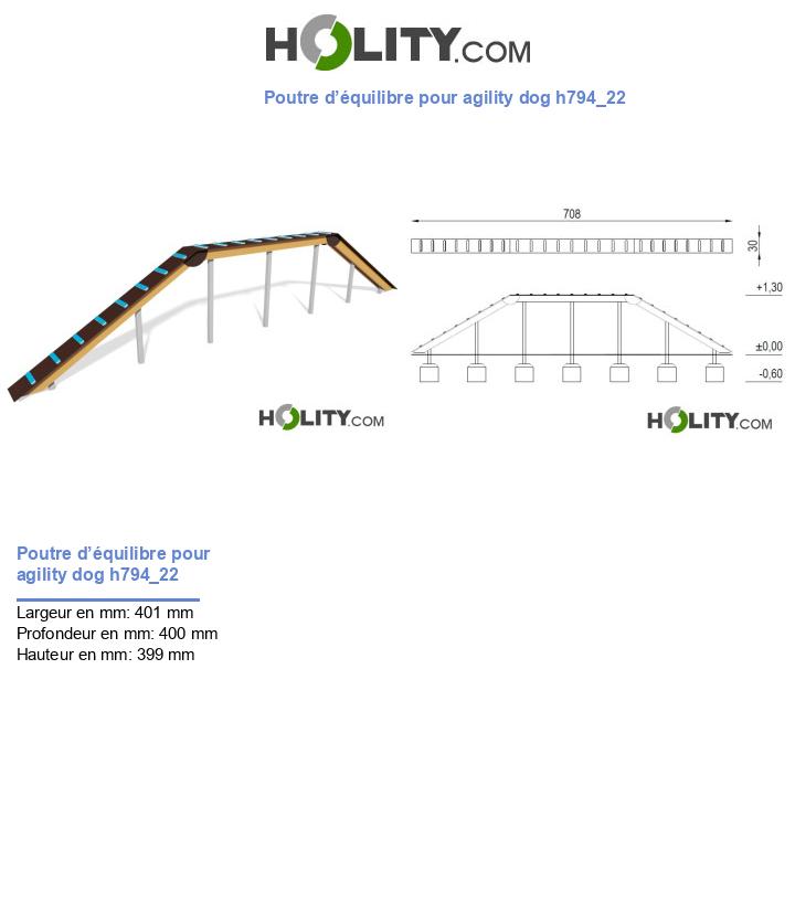 Poutre d’équilibre pour agility dog h794_22
