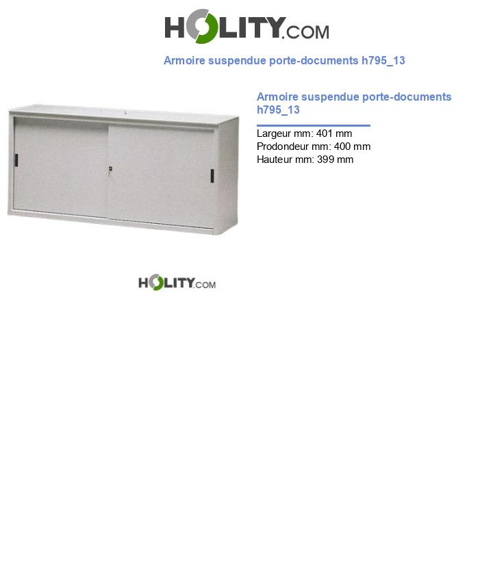 Armoire suspendue porte-documents h795_13