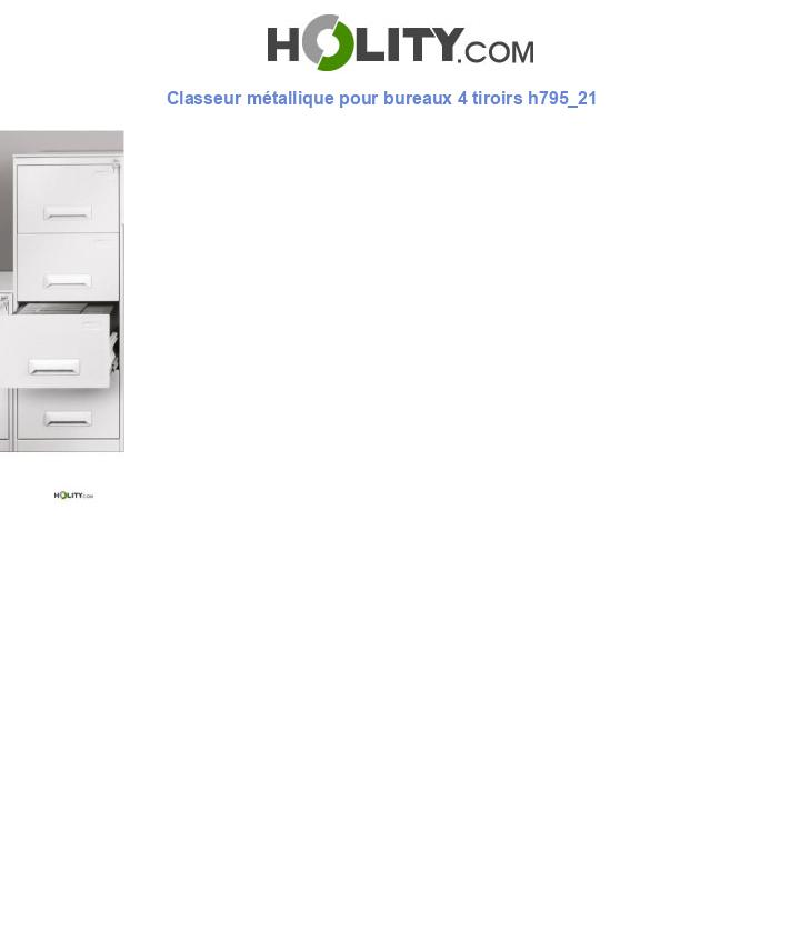 Classeur métallique pour bureaux 4 tiroirs h795_21