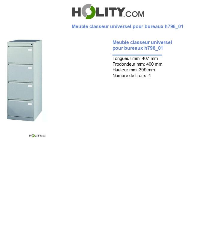 Meuble classeur universel pour bureaux h796_01