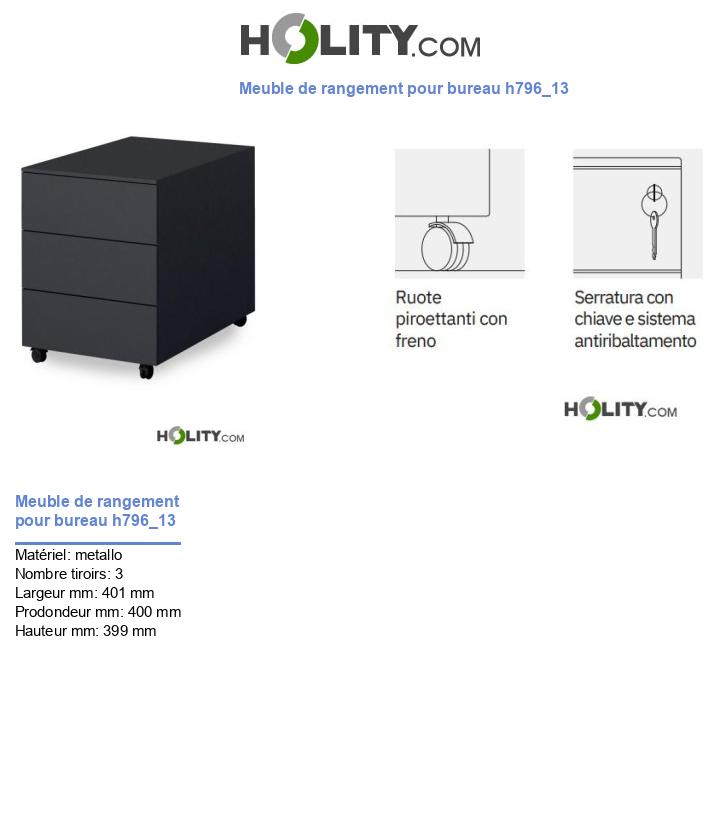Meuble de rangement pour bureau h796_13