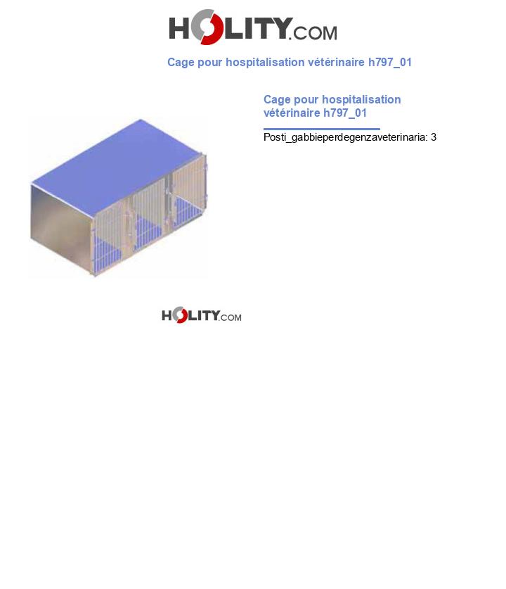 Cage pour hospitalisation vétérinaire h797_01