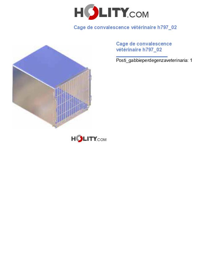 Cage de convalescence vétérinaire h797_02