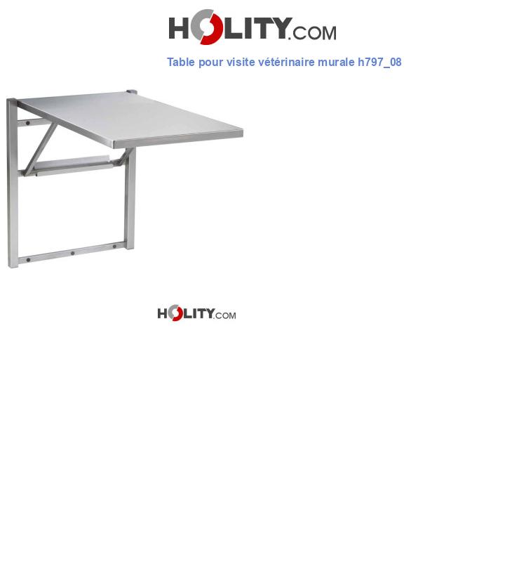 Table pour visite vétérinaire murale h797_08
