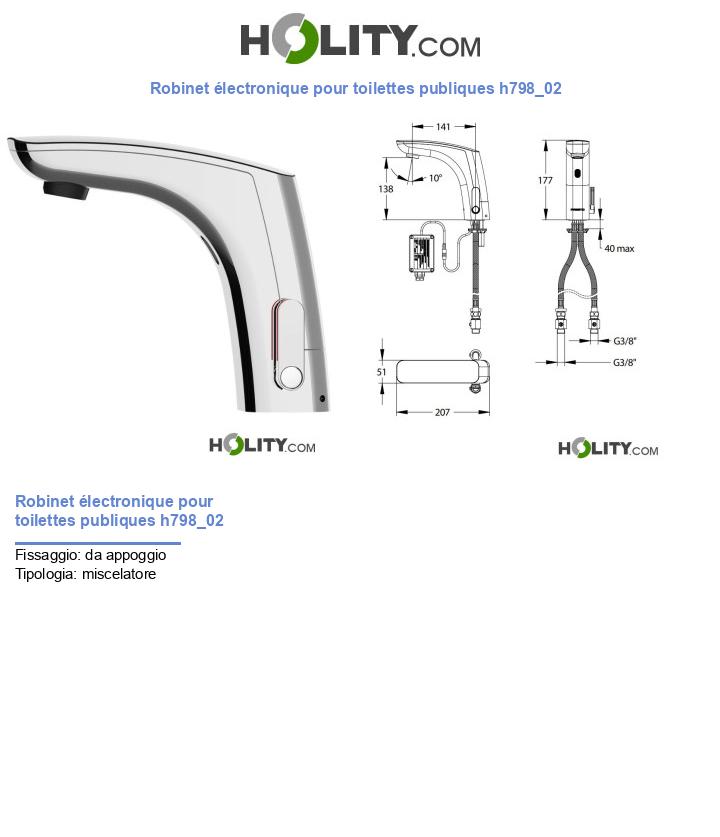 Robinet électronique pour toilettes publiques h798_02