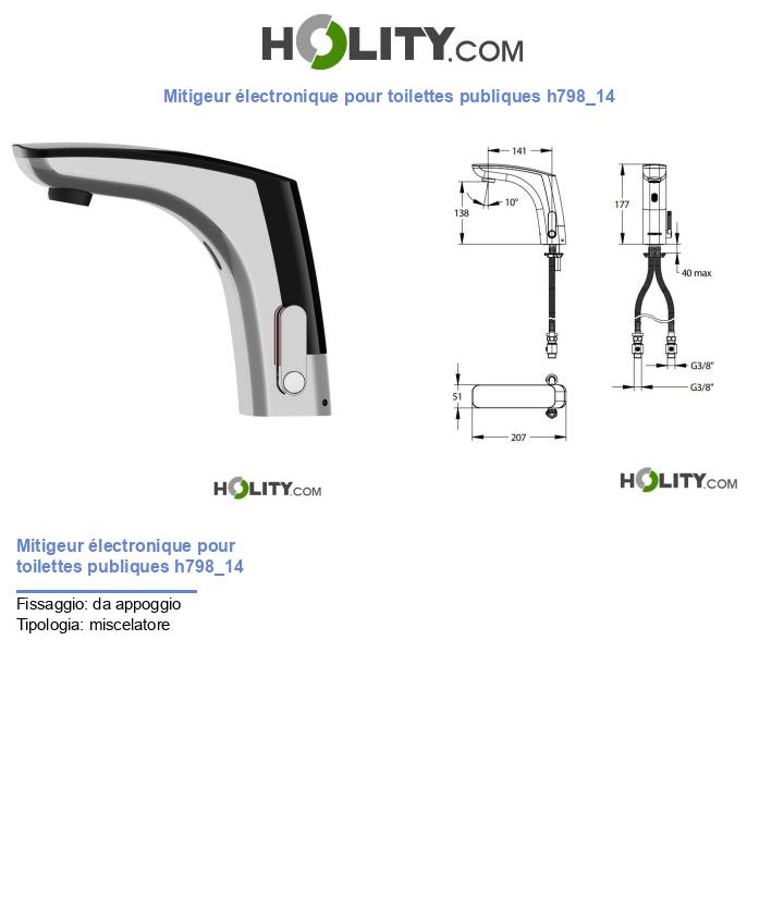 Mitigeur électronique pour toilettes publiques h798_14