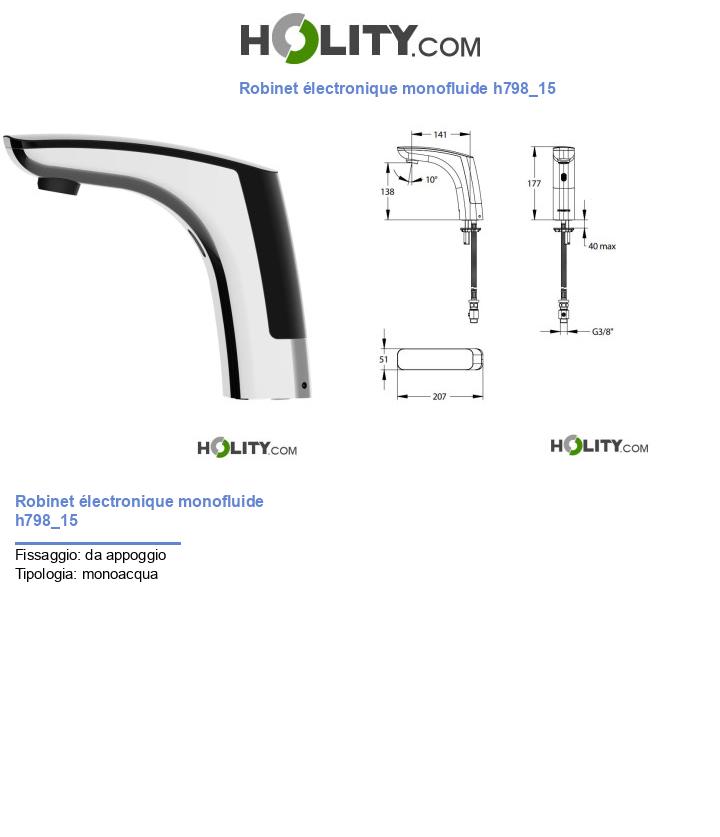 Robinet électronique monofluide h798_15