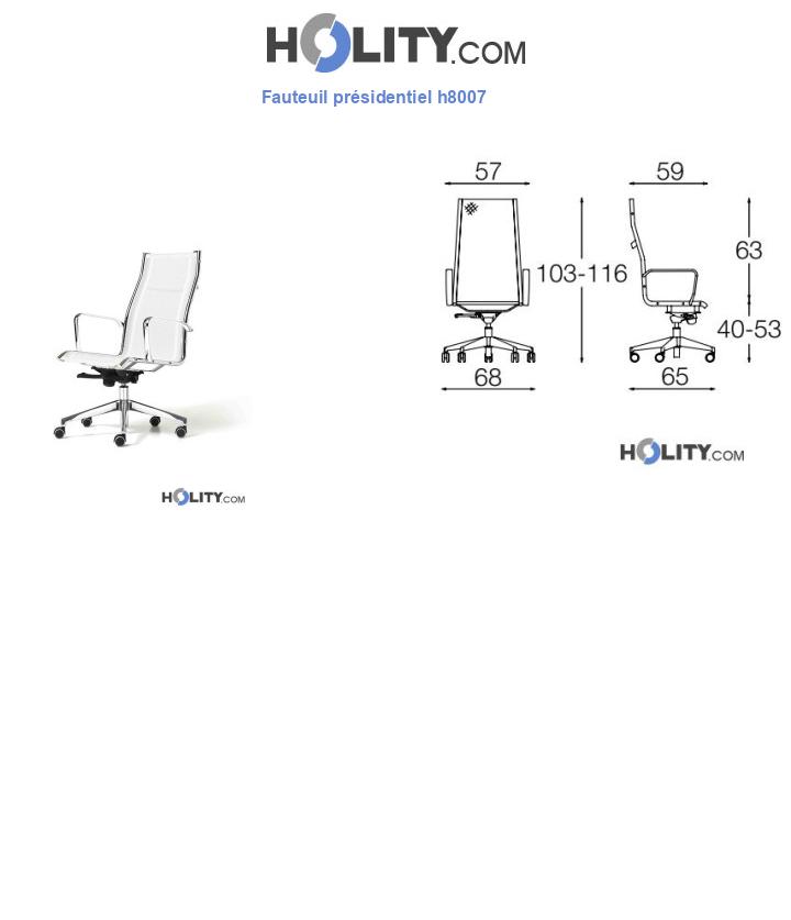 Fauteuil présidentiel h8007