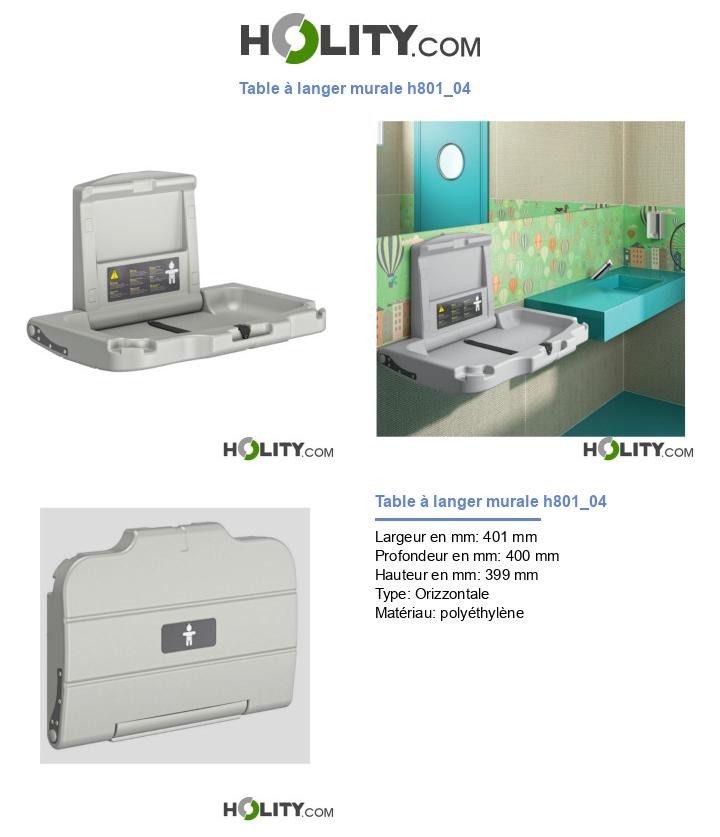 Table à langer murale h801_04