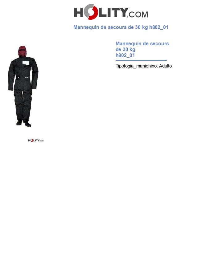 Mannequin de secours de 30 kg h802_01