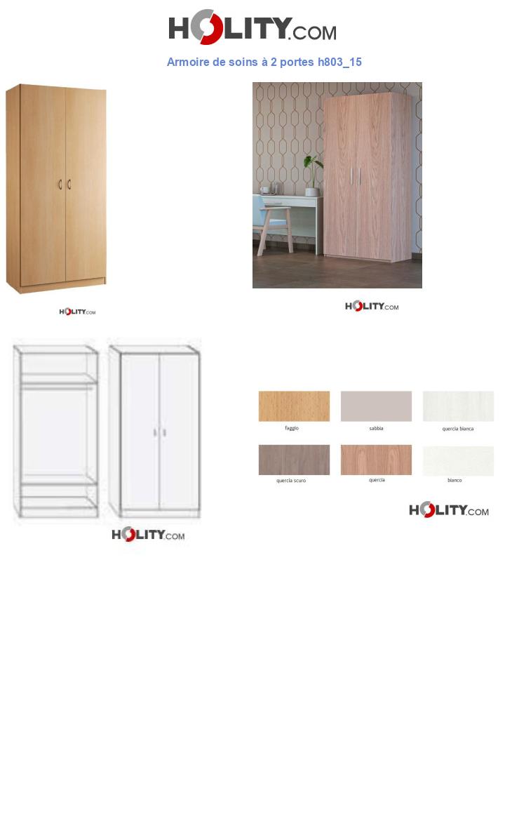 Armoire de soins à 2 portes h803_15