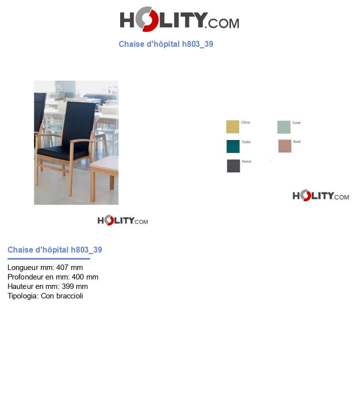 Chaise d'hôpital h803_39