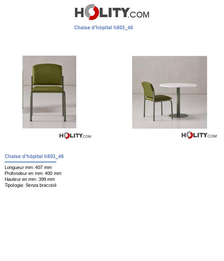 Chaise d'hôpital h803_46