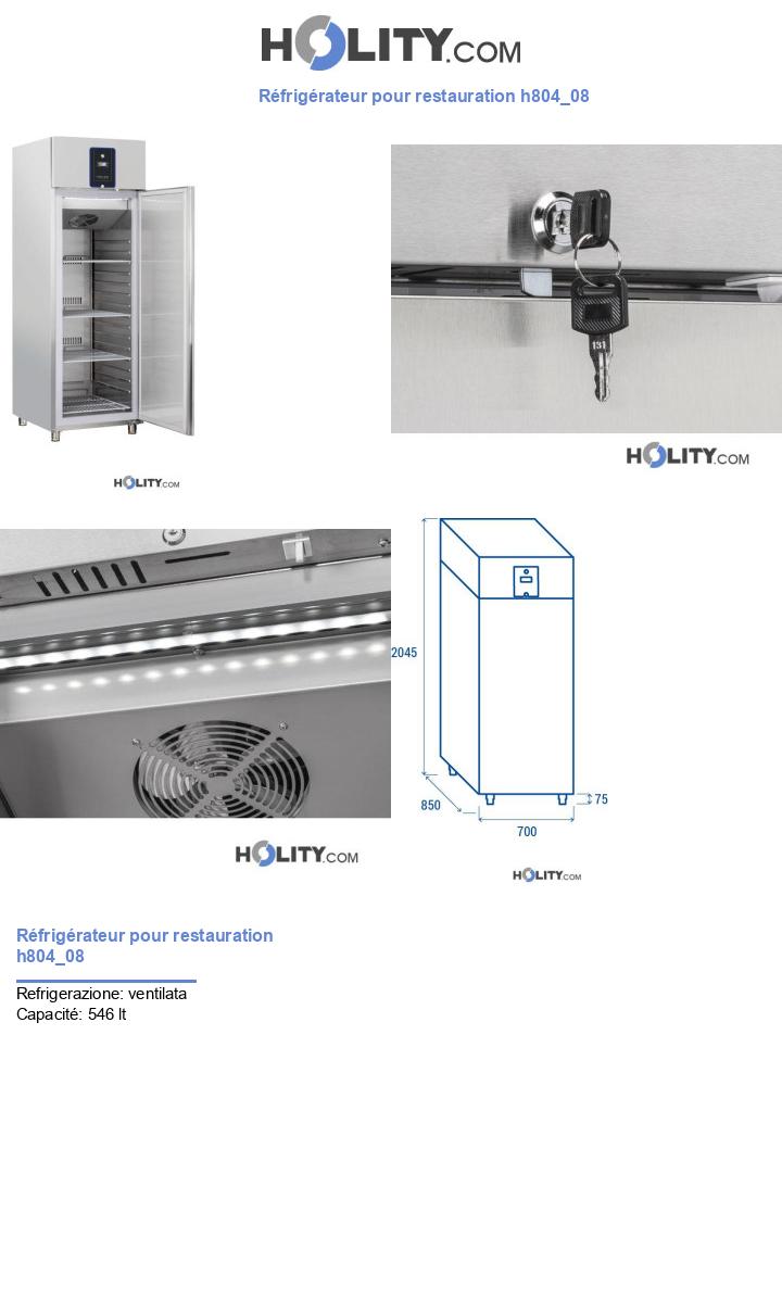 Réfrigérateur pour restauration h804_08