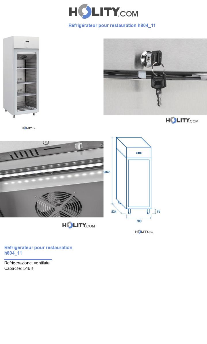 Réfrigérateur pour restauration h804_11