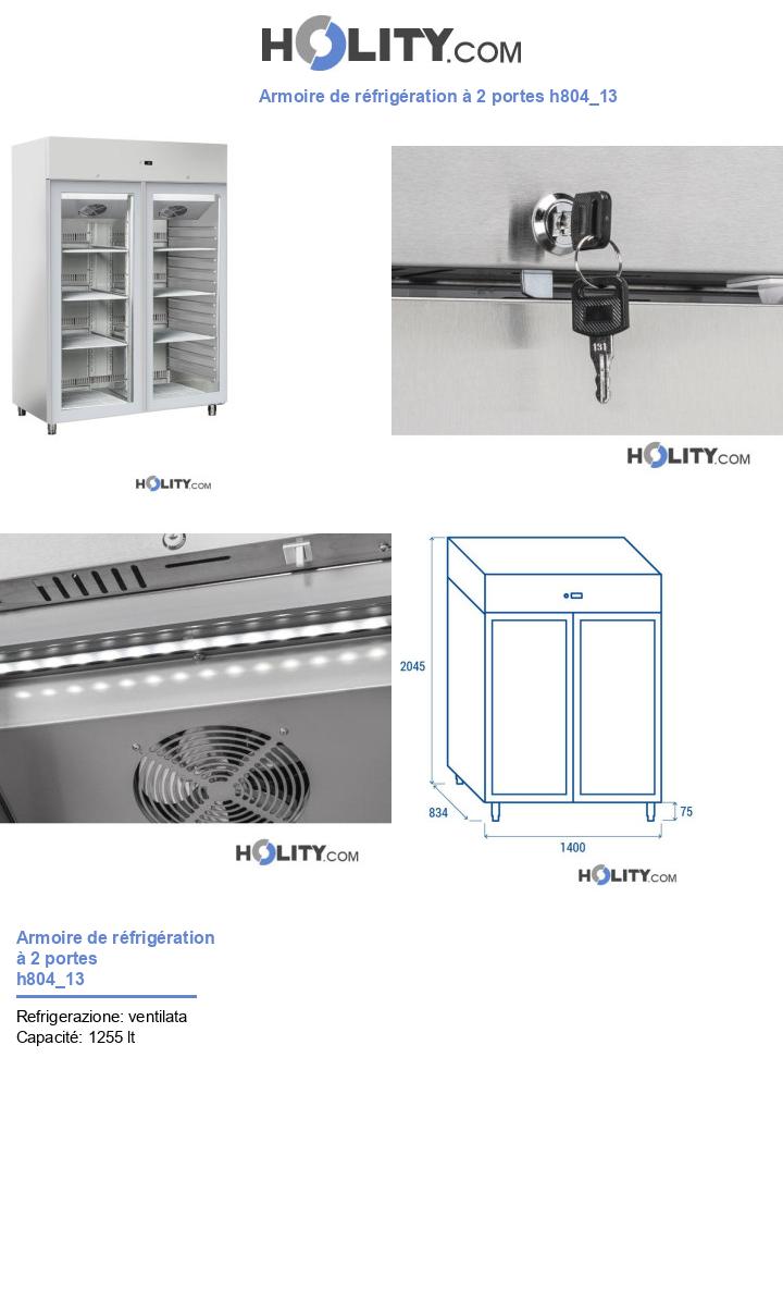 Armoire de réfrigération à 2 portes h804_13