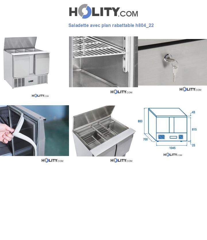 Saladette avec plan rabattable h804_22